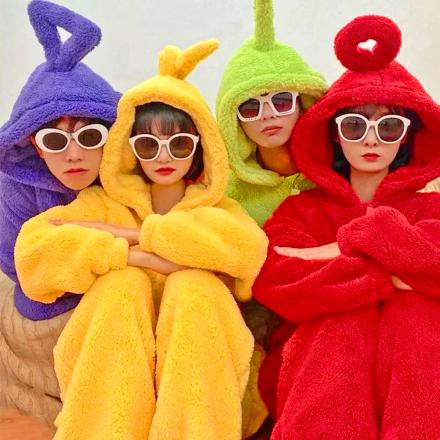 There’s Now Teletubby Hooded Onesies That Let You Become Your Favorite Teletubby